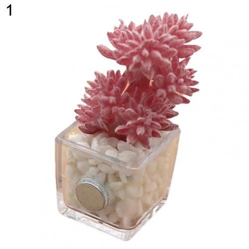 Aimants De Réfrigérateur 3d, Autocollant Magnétique De Dessin Animé, Kawaii, Plantes Succulentes En Pot, Aimant De Réfrigérateur, Fournitures De Bureau