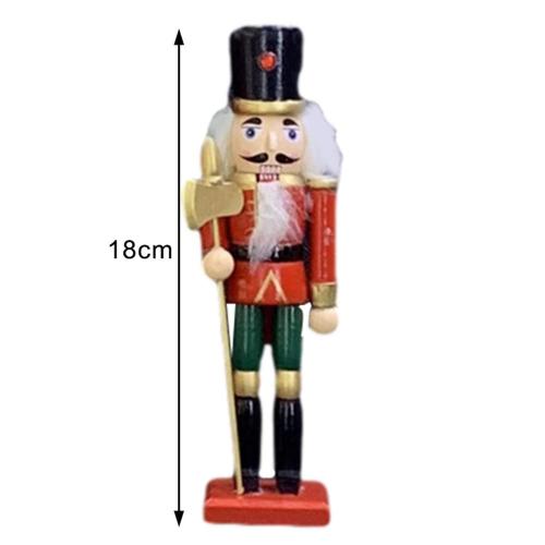 Figurine Casse-Noisette 18/36cm, Décorations De Noël, Marionnette Soldat Rouge Classique, Ornements De Table, Jouets Cadeaux De Noël Pour Enfants