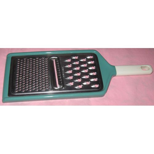 Râpe Manuelle En Acier Inoxydable, Entourage Et Manche En Plastique, 3 Coupes Différentes, Hauteur Totale 30cm