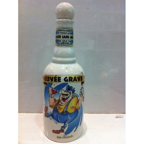Bouteille En Ceramique Serigraphié Cuvee Grave