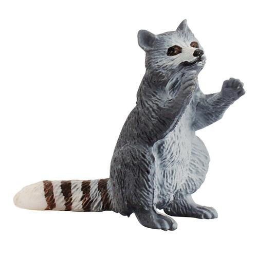 Figurines D'Animaux De Zoo Et De Forêt, Raton Laveur Réalistes, Jouets D'Apprentissage, Ornements De Maison