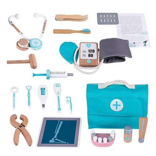 Kit Médical En Bois Pour Enfants, Jeu De Simulation, Médecin, Infirmière