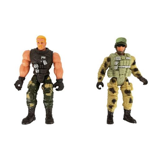 Guerrier De Soldat Militaire Avec Figurine De Pistolet 6 Pièce/Ensemble, Cadeaux De Collection Pour Garçons
