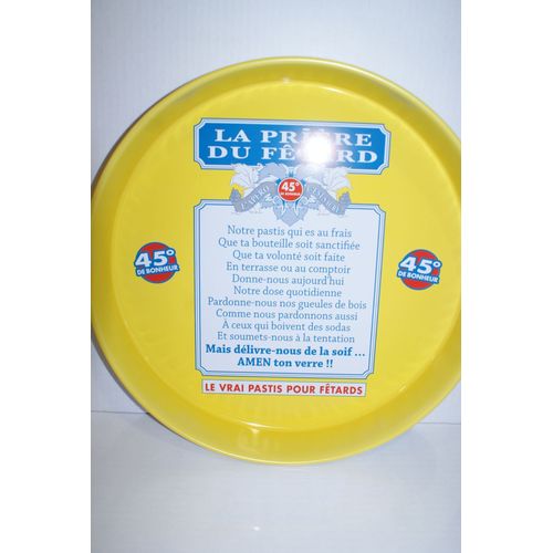 Plateau Metal 35 Cm La Priere Du Fetard