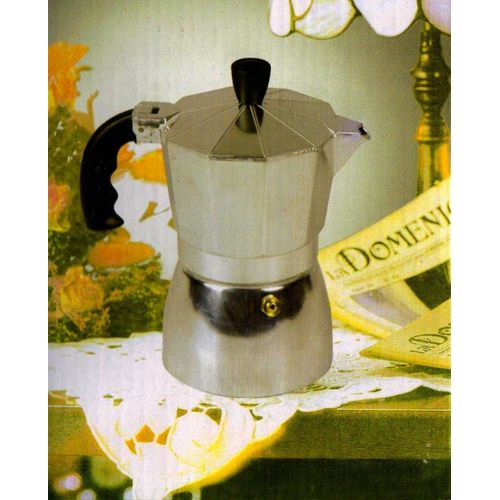 Cafetiere Expresso Italienne Alu Noir 6 Tasses