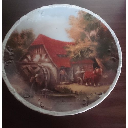 Assiette Décorative "La Ferme", Porcelaine Frelon