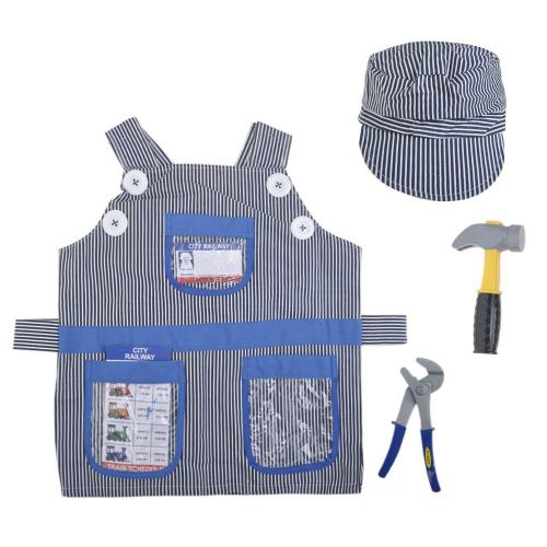 Costume De Jeu De Rôle D'Ingénierie De Train, Accessoires De Performance De Scène De Cosplay D'Halloween, Ouvrier De Train Avec Ensemble D'Outils