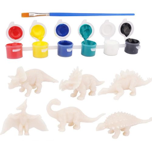 Ensemble De Peinture 3d De Dinosaures, Ensemble D'Artisanat Et D'Art Pour Enfants, Jouets Pour Garçons Et Filles Âgés De 3 4 5 6 7 Ans