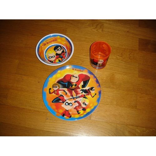 Indestructibles - Assiette + Coupelle + Verre