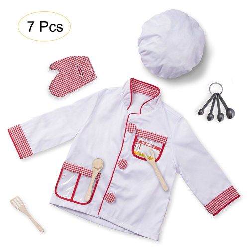 Costume De Chef Pour Bébé, Ensemble De Déguisement D'Halloween, Tenue De Chef Pour Enfant En Bas Âge, Vêtements De Cuisine, Costume De Jeu De Rôle De Chef