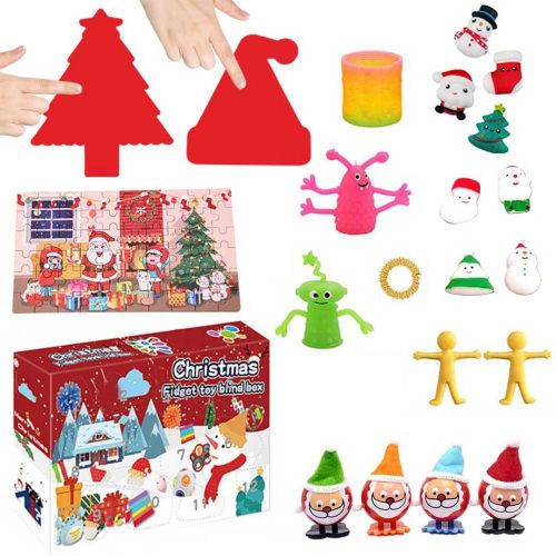 Puzzle De Noël, 24 Pièces, Bonhomme De Neige, Squishy, Anti-Stress, Jouet, Nouvel An 2022, Boîte Cadeau De L'Avent