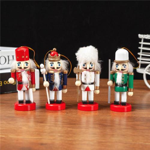 Marionnettes Casse-Noisettes Pour Décoration De Bureau, 4 Pièces, Figurines Miniatures De Soldats, Roi De Dessin Animé, Jouet Cadeau De Noël Pour Enfants