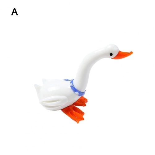 Ornements De Cygne En Verre Uniques En Forme D'Animal, Jolie Décoration De Bureau En Verre, Mini Cygne Créatif, Modèle De Jouet Pour La Maison