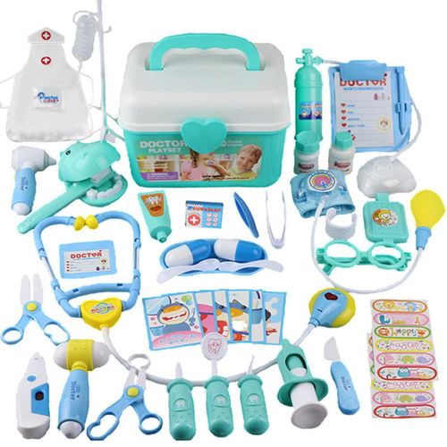 Kit De Jouets Pour Enfants, Kit De Jeu Pour Filles Et Garçons, Accessoire D'Hôpital, Kit Médical, Outils D'Infirmière, 44 Pièces