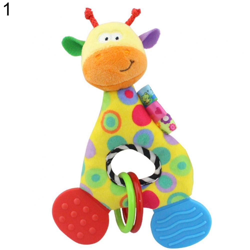 Poupée En Peluche Douce Pour Nouveau-Né, Girafe, Hibou, Poisson, Singe, Animal En Peluche, Hochet, Jouet Pour Bébé