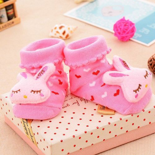 Chaussettes Antidérapantes En Caoutchouc Pour Bébé, Garçon Et Fille, En Coton, À La Mode, Avec Animaux De Dessin Animé, Cadeau Pour Nouveau-Né