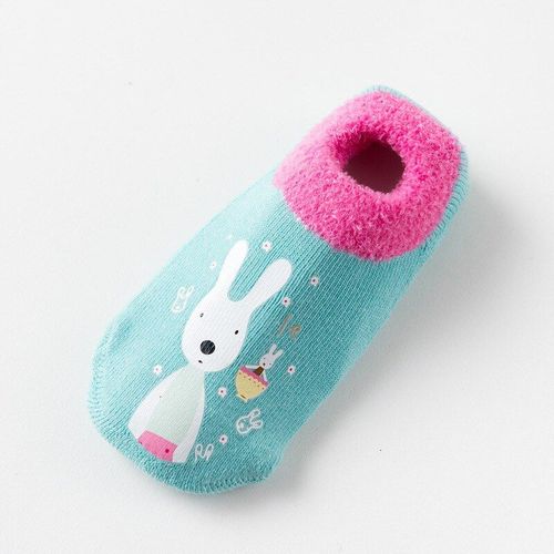 Chaussettes De Sol En Caoutchouc Antidérapantes Pour Bébé, Chaussures Chaudes, Épaisses, En Coton, Animaux Mignons, Panda, Ours, Chat, Pour Garçons Et Filles