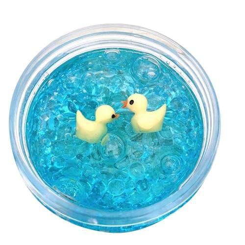Jouets De Bricolage Petit Canard Cristal Boue Argile Clair Slime Anti-Stress, Jouet Pour Enfants, Cadeau Coton Slime Antistress Plasticine