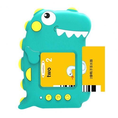 1 Set Carte Lire Machine Illustrations Rigolotes Éducatifs Abs Créatif Dinosaure Forme Mots Jouet D'Apprentissage Pour Les Enfants D'Âge Préscolaire