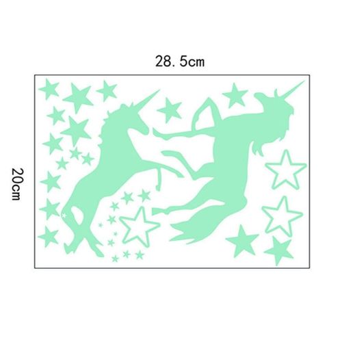 Autocollants Muraux Étoiles Fluorescentes Qui Brillent Dans Le Noir Pour Enfants, Décoration De Plafond De Chambre À Coucher De Bébé, Stickers Muraux De Jouets Étoiles Lumineuses Cheval