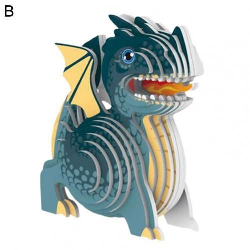 Puzzle Éducatif 3d Pour Enfants, 1 Ensemble, Casse-Tête, Dessin Animé, Dinosaure, Jouet D'Apprentissage