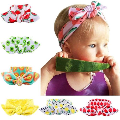 Nouvelle Série De Fruits Pour Enfants, Bricolage, Cheveux Extensibles Avec Oreille De Lapin, Tête De Bébé, Corde De Plomb 6 Pièces/Lot