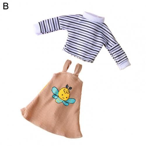 Ensemble De Vêtements Pour Poupée Barbie, Vêtements De Tous Les Jours, Tenues Décontractées, Gilet, Chemise, Jupe, Pantalon, Robe, Accessoires Pour Maison De Poupée, 1 Ensemble
