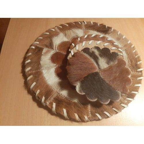 Dessous De Verre En Cuir De Vachette