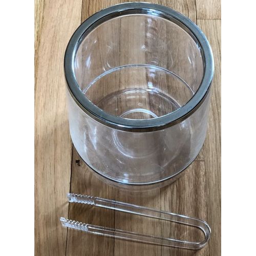&#128150 Sublime Seau À Glaçon Ou Champagne Et Sa Pince Neuf En Plexiglas
