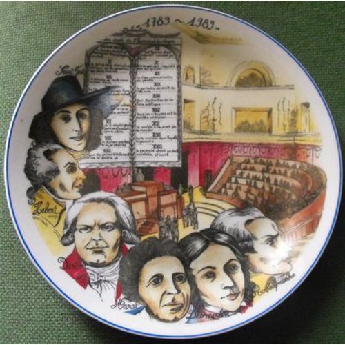 Assiette 1789 - 1989 / L'hirondelle - Porcelaine Mehun Sur Yevre