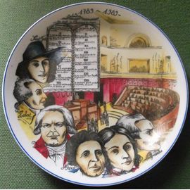 Assiette 1789 - 1989 / L'hirondelle - Porcelaine Mehun Sur Yevre