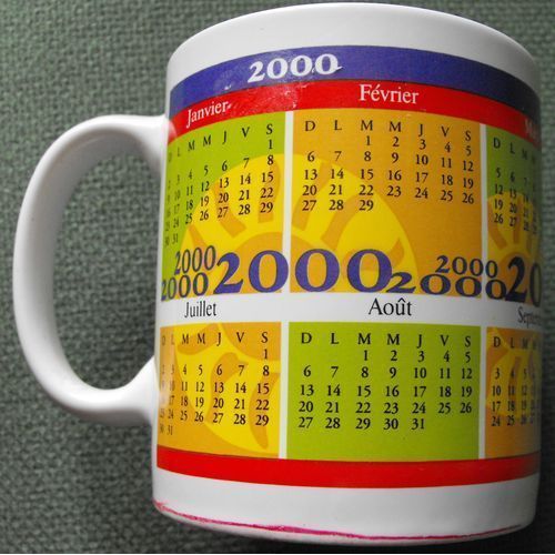 Mug Faïence Calendrier 2000