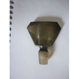 Bouchon De Bouteille De Parfum En Verre Gris Nacré Hauteur 5.5 Cm Et Diamètre 1.3cm