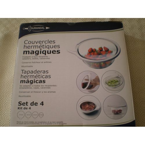 Lot De 4 Couvercles Hermétiques