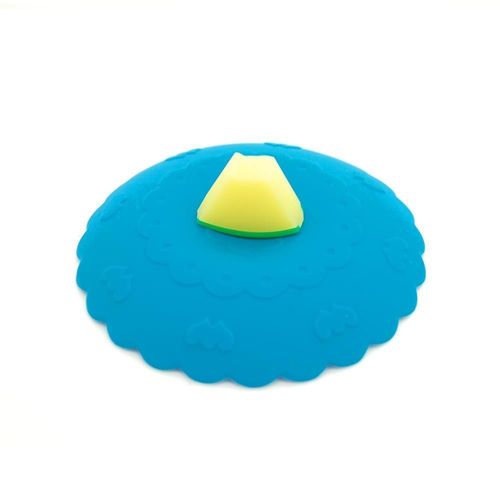 Couvercle De Tasse Thé Café En Silicone Fruits Bleu