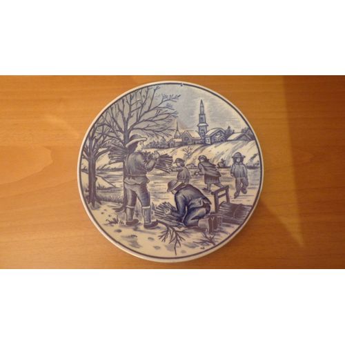Assiette De Decoration - Delfts Blauw Handwerk
