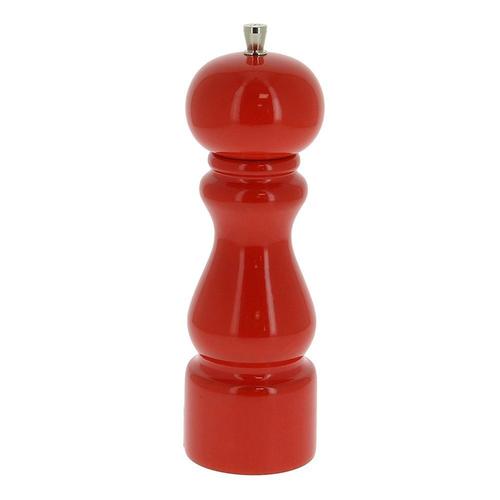 Moulin A Poivre Marlux Rumba 20 Cm - Bois Hetre Laque Rouge