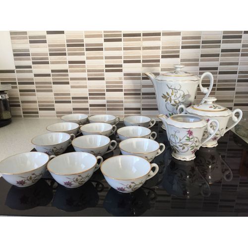 Service À Café Ou Thé En Porcelaine De Vierzon