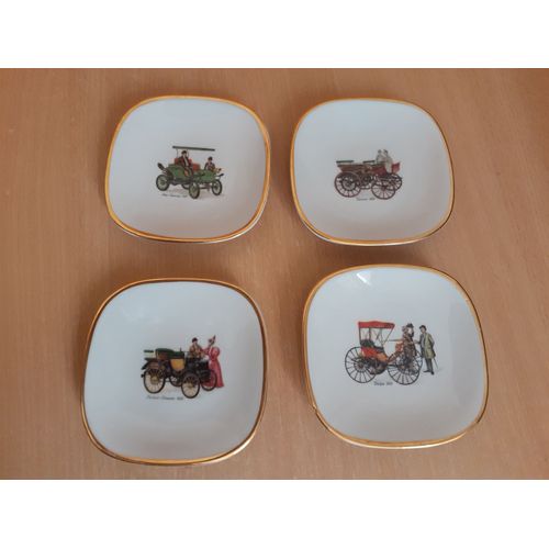 Lot De 4 Petites Coupelles Anciennes En Porcelaine De Limoges