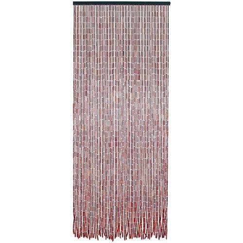 Rideau Portière Bâtonnets De Bambou Et Perles De Bois