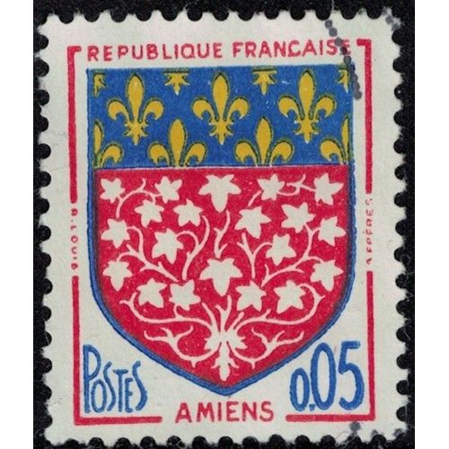 France 1962 Oblitéré Used Armoiries Blason Amiens Y&t Fr 1352 Su