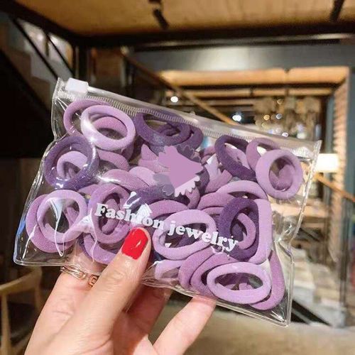 Accessoires Pour Cheveux Pour Filles, Bande En Caoutchouc, Sangle De Tête Élastique, Sangle Fixe Pour Queue De Cheval, Bijoux Pour Enfants, 50 Pièces