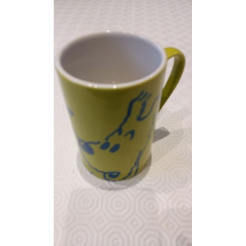 Tintin - Milou - Mug Vert Clair Neuf 2014.