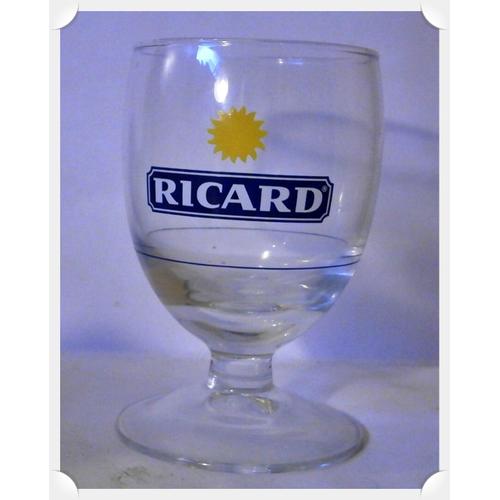 Verre Pastis Ricard Anisette Avec Motif Sunburst - 17cl