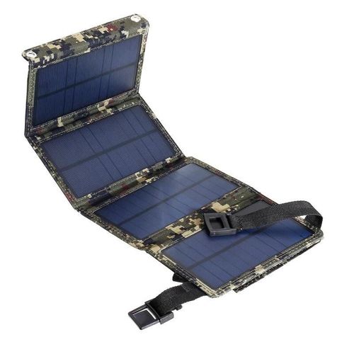 Panneau De Chargeur Solaire Pliable Pour L'extérieur, Chargeur Usb Portable Pour Camping, Batteries, Fournitures De Téléphones Portables