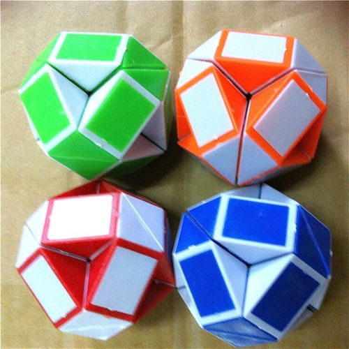Mini Cube Magique En Forme De Serpent, Jouet, Règle, Jouet, Amusant, Offre Spéciale, Couleur Aléatoire, 1 @ #1