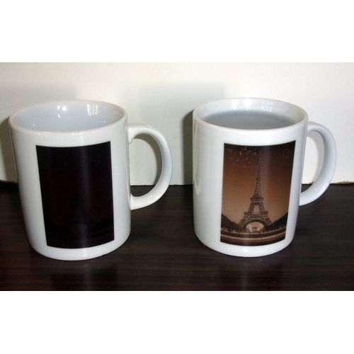 Lot De 2 Mugs Thermosensible Decor Tour Eiffel - Editions Atlas