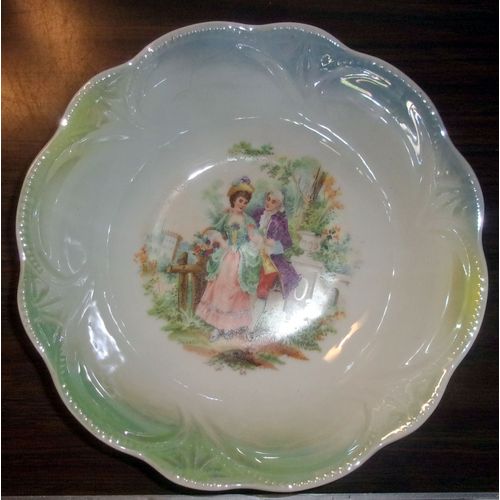 Plat Creux Style Fragonard - Scene Galante - Non Signe