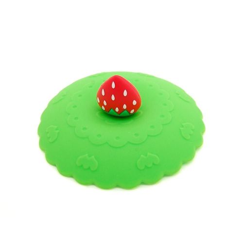 Couvercle De Tasse Thé Café En Silicone Fruits Vert
