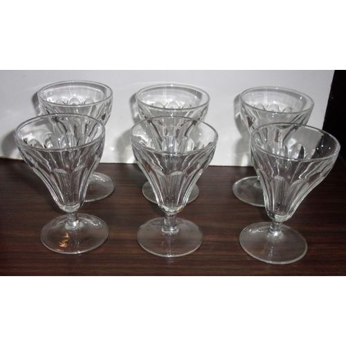 Lot De 6 Verres Anciens De Bistrot A Aperitif